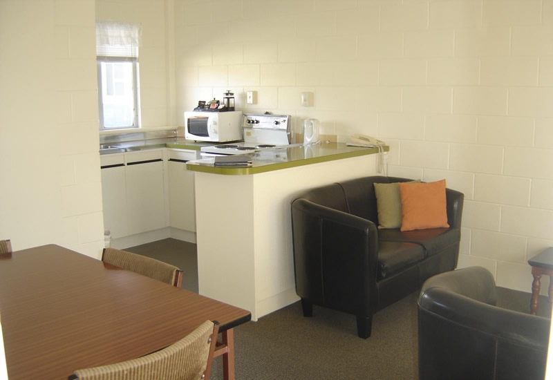 full cooking facilities available in 2-bedroom units