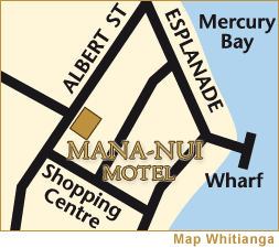 Map of Whitianga